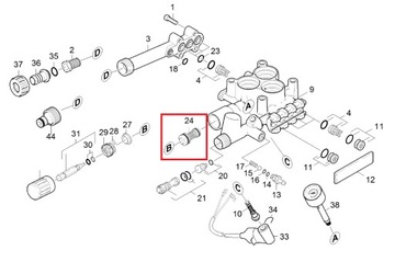 KARCHER Перепускной клапан HDS 5/15 HD 5/15 6/13 650