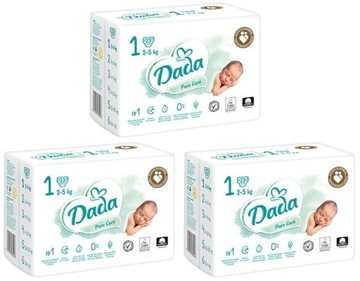 Подгузники DADA 1 PURE CARE 69 шт 2-5 кг.