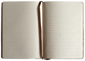 Notes zamykany klapką Eccolo A5 zatrzask oprawa ekoskóra notatnik pamiętnik