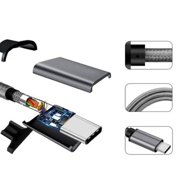 USB-кабель, USB-к, нейлоновая оплетка Fast Silver