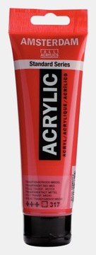 Farba akrylowa Amsterdam 317 TRANSP. RED MEDIUM