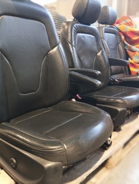 фото thumb №7, Сиденье сиденья перед передние кожа чёрная vito v класс w447 w 447 + stelaże