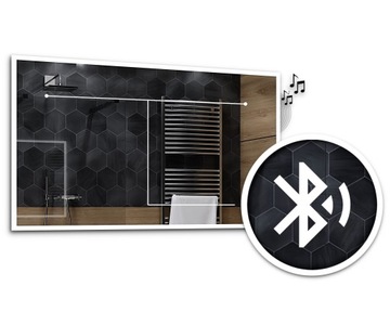 Lustro łazienkowe podświetlane LED 90x100 Boston