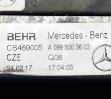 фото thumb №9, Комплект радиатор mercedes s-klasa w222 350d bluetec a0999060512 a0995003303