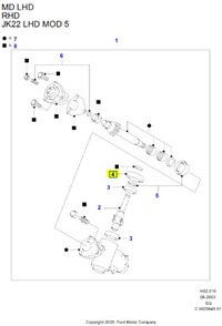 фото thumb №7, Кронштейн, трансмісія кермова ford ranger 2002-2011 оригінальний номер 4958213