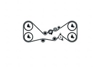 фото thumb №12, Комплект - набір ремінь розподільного валу [skf]