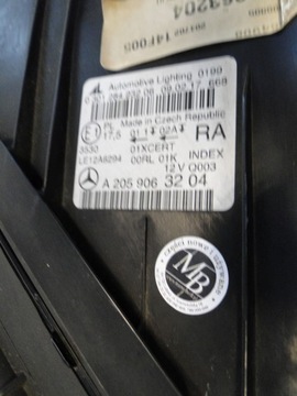 фото thumb №10, Mercedes c клас 205 w205 лампа передня права ils led 63 c63s amg