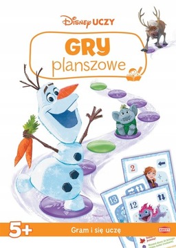 GRY PLANSZOWE w książeczce Gram uczę się DISNEY 5+