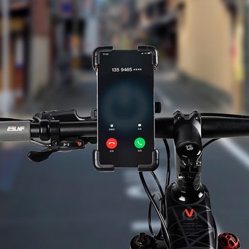 Uchwyt rowerowy na telefon na kierownicę z gumą regulowany MOCNY 4.5 - 7.2
