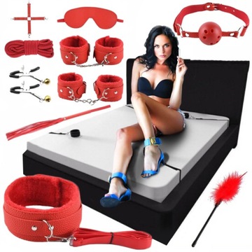 БДСМ НАБОР ЭРОТИЧЕСКИЕ ГАДЖЕТЫ НАРУЧНИКИ SEX WING