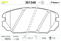 фото thumb №3, Тормозные колодки тормозные hyundai sonata 05- valeo