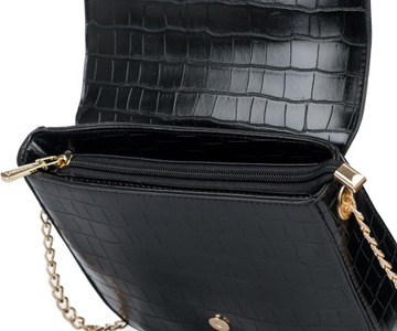 Monnari Black Croco Boat Сумка на плечо Черный ПРЕМИУМ