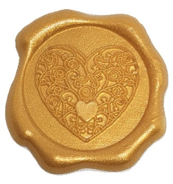 Восковые отражения STAMP GOLD HEART Воск 10 шт.