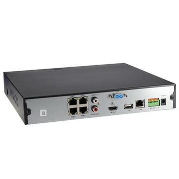 Комплект МОНИТОРИНГА из 4 камер POE 4K Ultra HD 8Mpx Серый