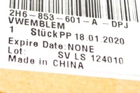 фото thumb №7, Vw amarok- центральный значок решетка чёрный хром 2h6853601adpj оригинальный