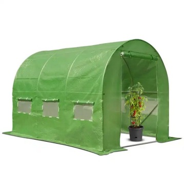 ФОЛЬГА ДЛЯ САДА ФОЛЬГА ТУННЕЛЬНАЯ ПЛЕНКА ДЛЯ ТЕПЛИЦЫ 3x2x2 м С СЕТКОЙ
