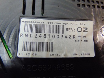 фото thumb №10, Спидометр манометр renault megane iii 1.5 dci европа 248100342r