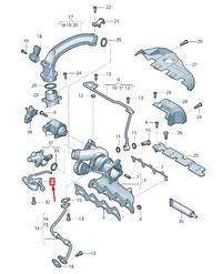 фото thumb №10, Audi a1 8x соленоид клапан with минусовой давление шланг 03c145692p oem