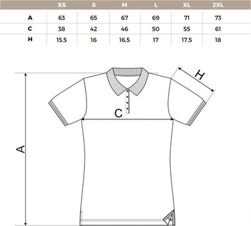 MALFINI PREMIUM COLLAR 257 ELEGANCKA PRESTIŻOWA damska koszulka polo L