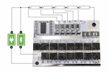 BMS 5S 100A balanser Li-ion 18650