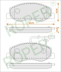 фото thumb №1, Тормозные колодки тормозные roper