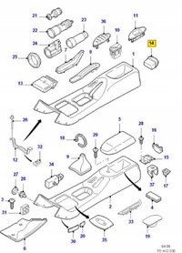 фото thumb №8, Пепельница ford mondeo 92-96 оригинальный номер 6945623