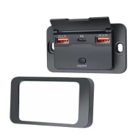 Разъём автомобильные монтажные 12v 24v 4 usb pd qc 3.0 on off 96w крышка Киев, фото thumb