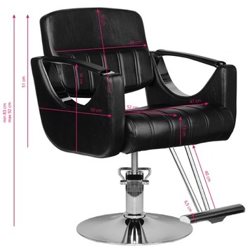 Парикмахерское кресло Hair System HS52 черное