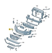 фото thumb №1, Заглушка ушка фаркоп бампера vw tiguan aso