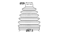 фото thumb №2, Защита шарнир renault 2,0dci 29x87,5 sasic