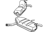 фото thumb №1, Bosal гаситель системы выпускной задняя opel signum vectra c 2.0-3.2