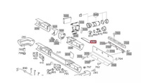 фото thumb №12, Mercedes-benz g w463 накладка поріг бампера заднього a4638850190 oem