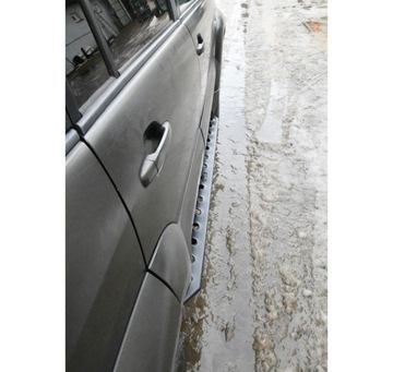 фото thumb №8, Пороги сталеві бічні otworowe toyota land cruiser 120 rock slider off дорога