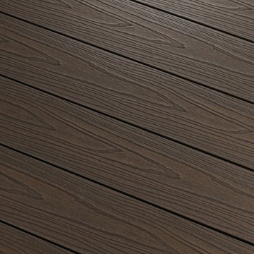 BERGDECK W138 Террасная доска ДПК, двухцветная структура древесины тикового ореха