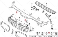 фото thumb №6, Bmw 7 e65 захист бампера передній захист скло передньої 51717065284