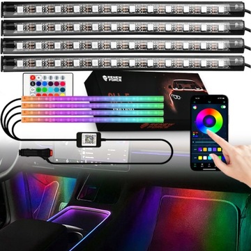 RGB СВЕТОДИОДНЫЕ ЛЕНТЫ С ПОДСВЕТКОЙ, УПРАВЛЯЕМОЙ ДИСТАНЦИОННЫМ УПРАВЛЕНИЕМ И С ПОМОЩЬЮ ПРИЛОЖЕНИЯ