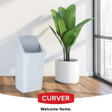 МУСОРНОЕ ВОРЗИНА CURVER КУХОННАЯ СЕРАЯ 15Л