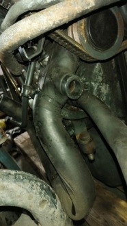 Шланг тройник гумовий радіатора mercedes 809 811 Оригінал, фото thumb