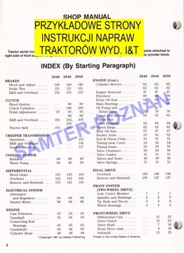 John Deere 2750 2755 2855N 2955 (1983-1992) instrukcja napraw +GRATIS 24h