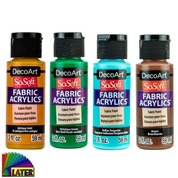 Farba do tkanin SOSOFT 59ml bright avocado DSS99