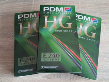 PDM HG E-240 новая кассета UNIKAT VHS