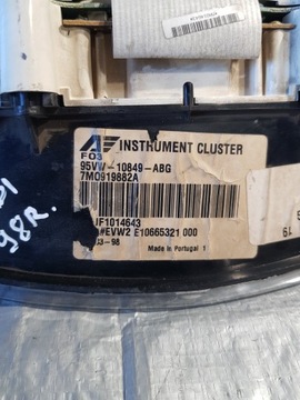 фото thumb №6, Спидометр приборы vw sharan galaxy 7m1919882a 1.9 tdi