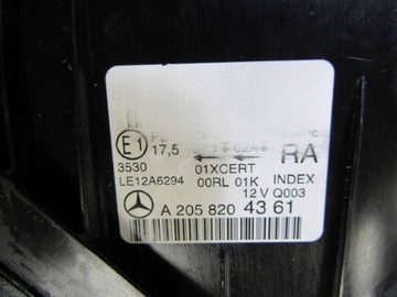 фото thumb №13, Mercedes c w205 205 лампа права перед передня повний led ils usa a2058204361