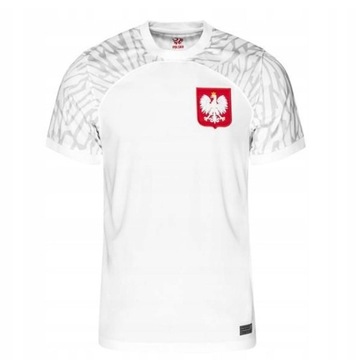 ODDYCHAJĄCE KOSZULKA REPREZENTACJA MĘSKA POLSKA PIŁKARSKIE KRÓTKIE RĘKAWY