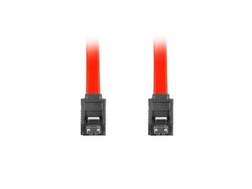 Кабель SATA Lanberg DATA II (3Гбит/с) F/F 0,5м с металлическими защелками