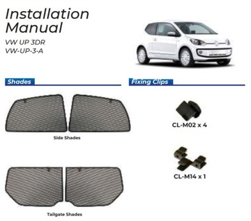 фото thumb №15, Шторки солнечный vw up 3d 11- защитные накладки ролеты солнцезащитный