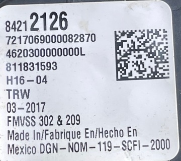 фото thumb №3, Camaro vi 16- pas bezpieczestwa левый зад