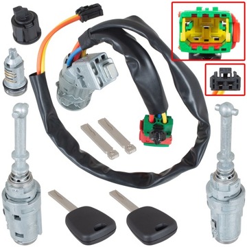 фото thumb №2, Комплект замок зажигания замки вкладыши do citroen c2 c3 2002+