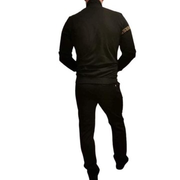 MONDO Premium Мужской спортивный костюм, черный, толстовка, брюки XL