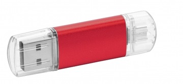 Флеш-накопитель MP1 duo 64 ГБ USB2.0 + USBC 10 шт. с ЛОГОТИПОМ